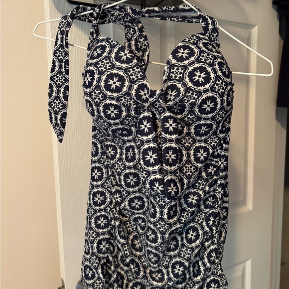 Merona Other - Merona Blue and White Tankini Top. Size M
